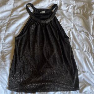 BLACK SHIMMER TOP